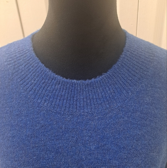 Blue Wool Crew Neck Sweater - Picture 2 of 10